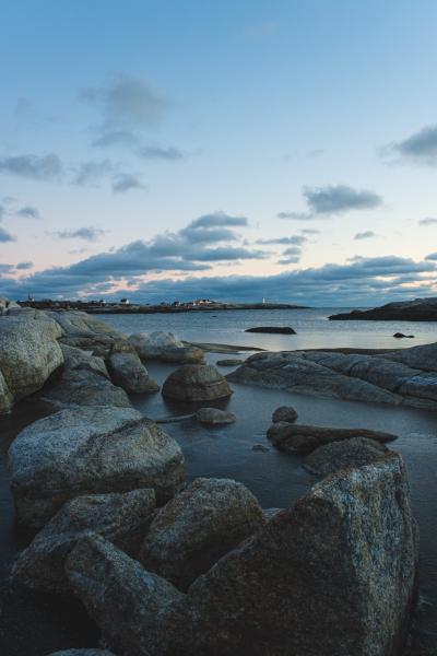 January Sunset at Peggy's Cove
