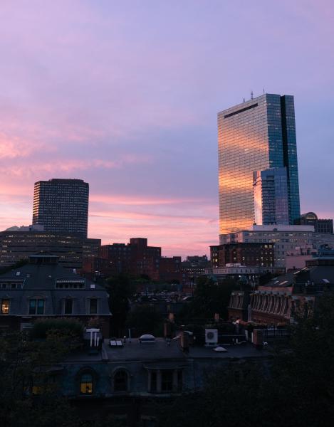 Faces of Boston's John Hancock Building