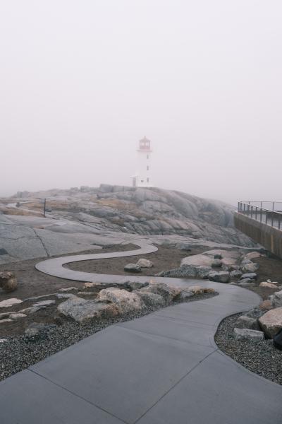 Peggy's Cove in the Fog