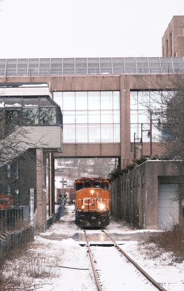 Train at Alderney Landing