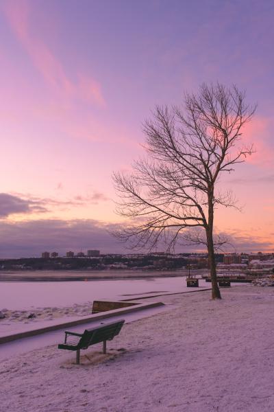 Winter Sunrise on the Bedford Waterfront