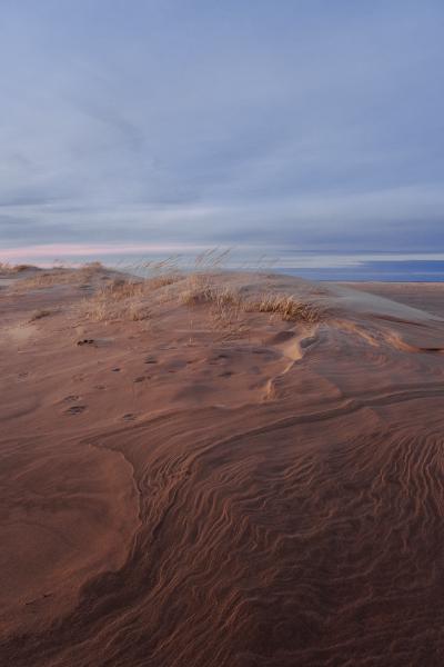 Sunset and Blowing Sands